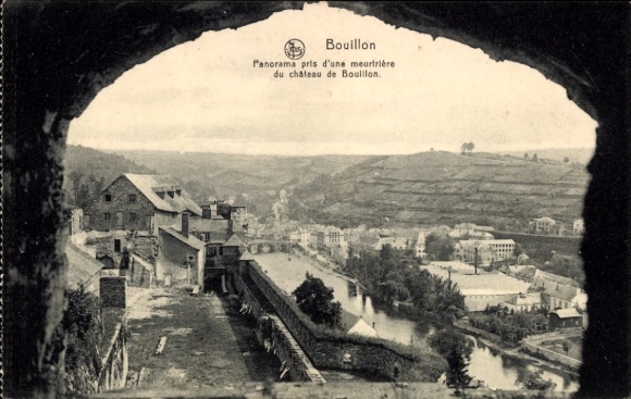 Postcard Bouillon Wallonia Luxembourg, general view