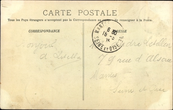Postcard Eu Seine Maritime, Saint Laurent church