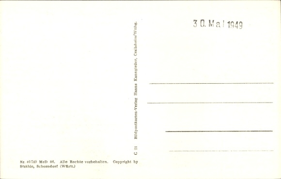 Postcard Wiesenbach Blaufelden in Württemberg, aerial photograph
