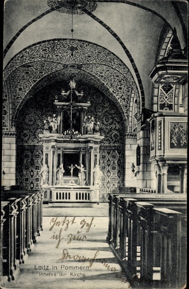 Postcard Loitz in Vorpommern