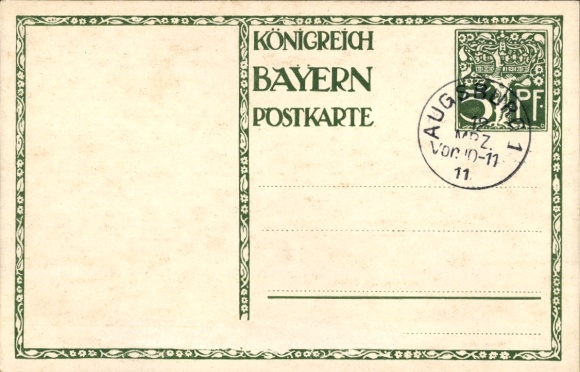Postal stationery artist Postcard Diez, M., Prince Regent Luitpold of Bavaria, 1821 to 1911, carriage