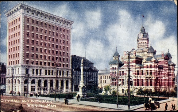 KP Winnipeg Manitoba Kanada, ratusz, Union Bank