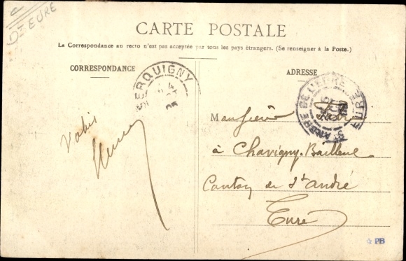 Postcard La Neuve Lyre Eure, Banks of the Risle