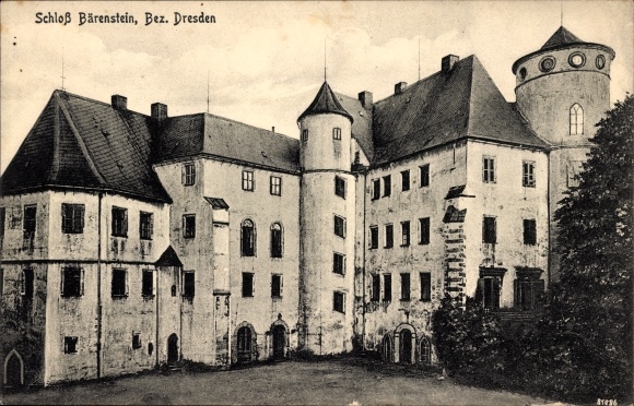 Postcard Bärenstein Altenberg in the Ore Mountains, Bärenstein Castle
