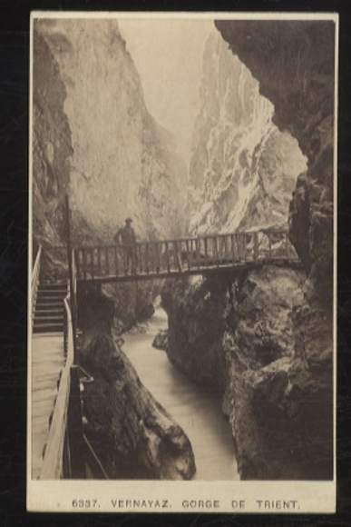 CdV Foto Gorge de Trient / Trient-Schlucht in Vernayaz, Kanton Wallis, Schweiz