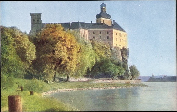 Postcard Persenbeug Gottsdorf on the Danube Lower Austria, Persenbeug Castle