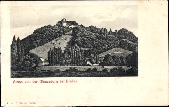 Ak Hinnenburg Brakel in Westfalen, Burg
