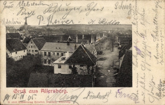 Ak Allersberg in Mittelfranken, Totalansicht