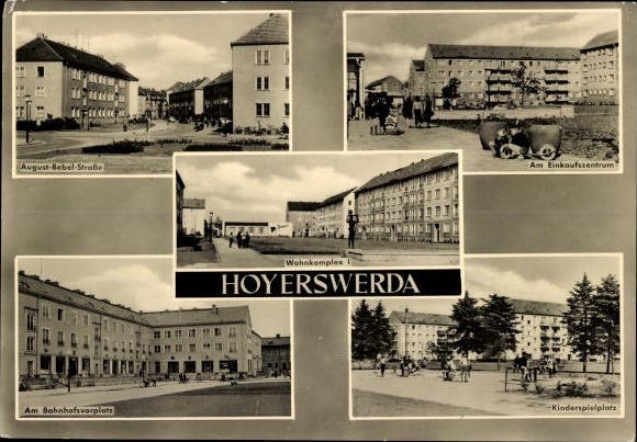 13 old PC Hoyerswerda in Upper Lusatia, various views