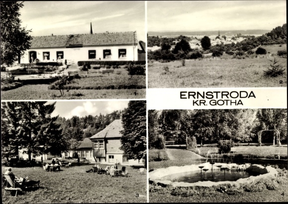 Postcard Ernstroda Friedrichroda in the Thuringian Forest, consumption, FDGB convalescent home Otto Heller