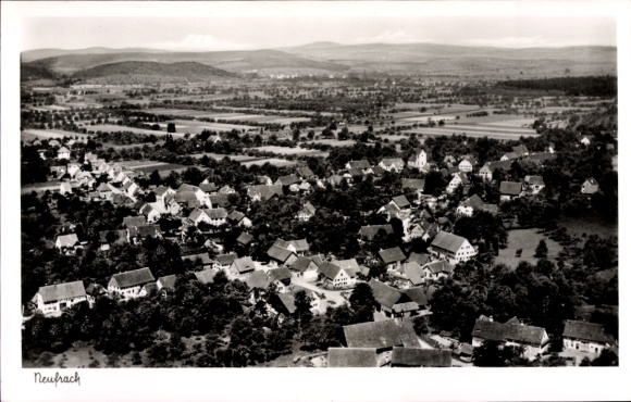 Postcard Neufrach Salem in the Bodenseekreis Baden, Neufrach from the plane