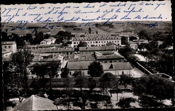 Ak Saida Algerije, zicht op de kazerne