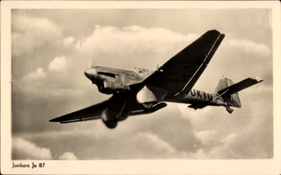 Ak Junkers Ju 87 Sturzkampfflugzeug, Luftwaffe, D-OKYQ, II WK