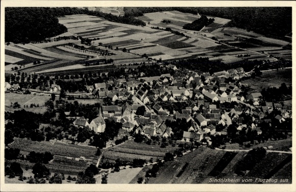 Ak Sindolsheim Rosenberg in Baden, Fliegeraufnahme