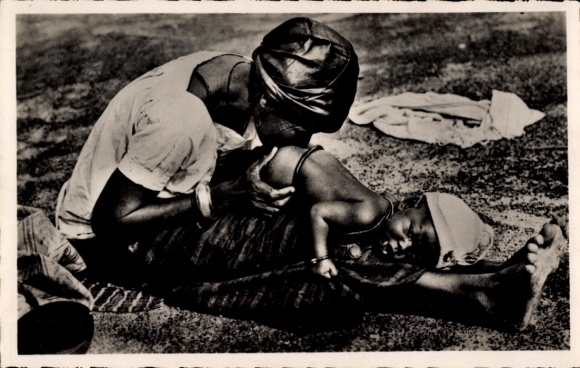 Ak Niger, Afrikanerin mit Kind