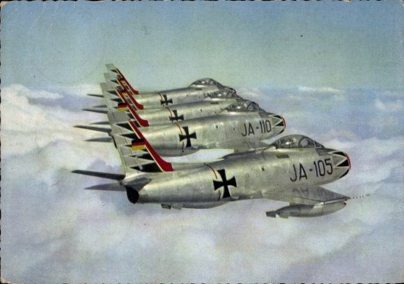 German Armed Forces, single-seater fighter Canadair F 86 Sabre, JA-105, JA-110