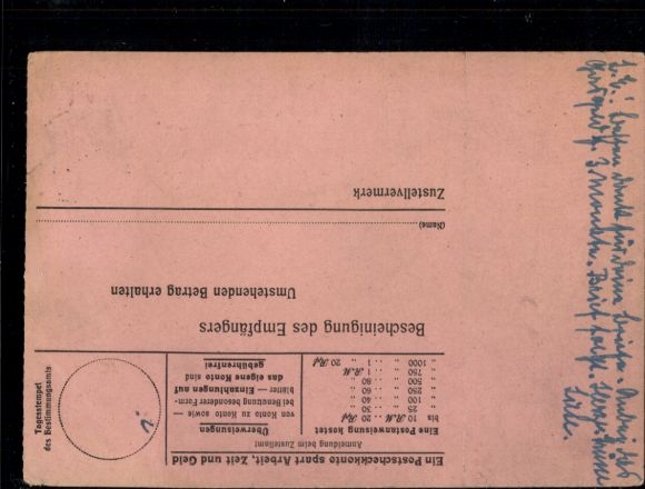 PAW 784, 791 "(10) Radeburg (Bz. Dresden) 3.4.45" with postal code