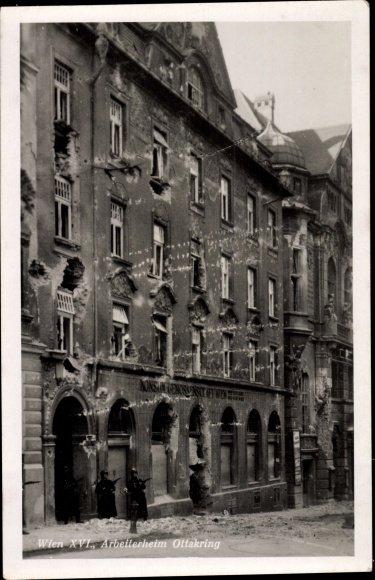 PC Wien 16. Ottakring Austria, workers&#39; home Ottakring, February fights 1934