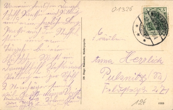 Postcard Dresden Niederpoyritz, Staffelstein, landlord and landlady