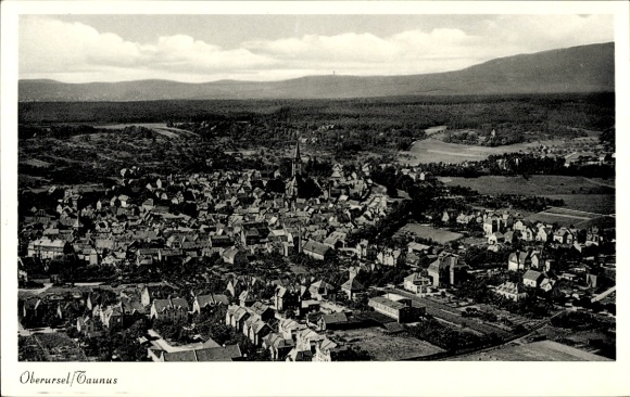 Postcard Oberursel in the Taunus Hessen, aerial photograph
