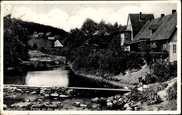 Postcard fir Oberharz am Brocken, An der warmen Bode, Jägerborn