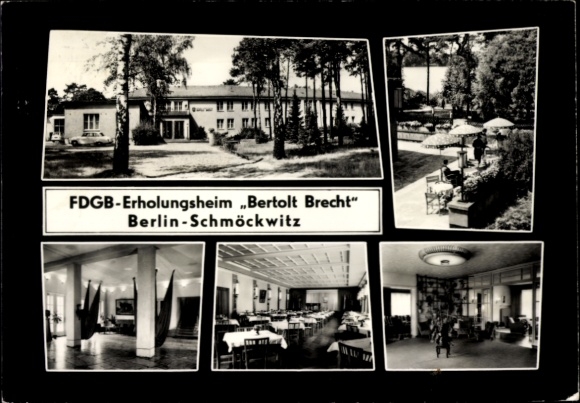Ak Berlin Köpenick Schmöckwitz, FDGB Rusthuis Bertolt Brecht