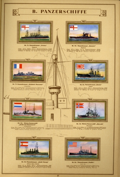 Our navy ship pictures collection picture album of the Jasmatzi cigarette factory Dresden 1933
