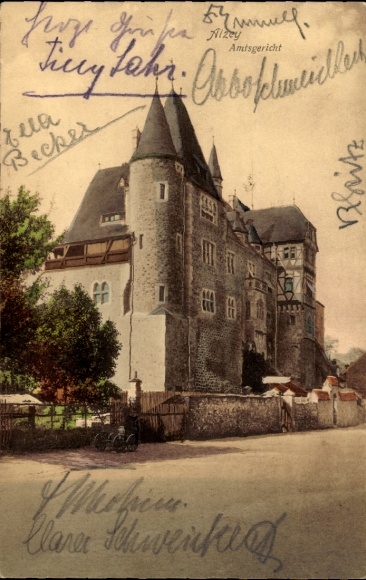 Postcard Alzey in Rheinhessen, District Court