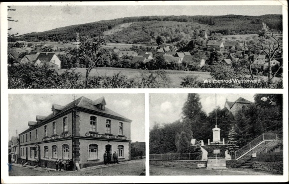 PC Willmenrod in the Westerwald, war memorial, Gasthof zur Post