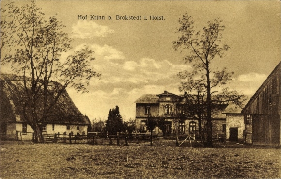 Ak Brokstedt in Schleswig Holstein, Blick auf den Hof Krinn