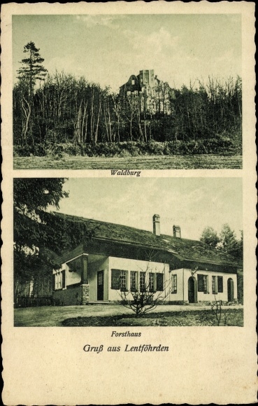 Ak Lentföhrden in Sleeswijk-Holstein, Waldburg, Forsthaus