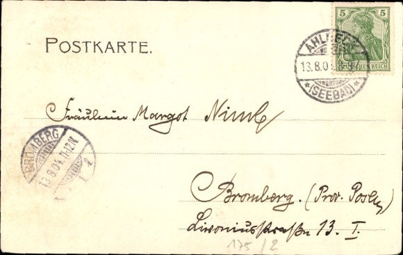 Postcard Warszów Easter emergency harbor Świnoujście Świnoujście Pomerania, lighthouse
