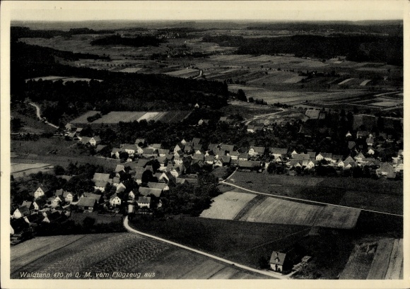 Ak Waldtann Kreßberg in Württemberg, Fliegeraufnahme