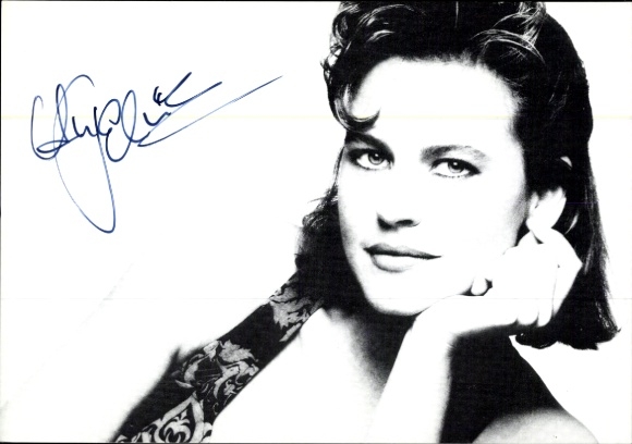 Postcard actress Anja Schüte, portrait, autograph