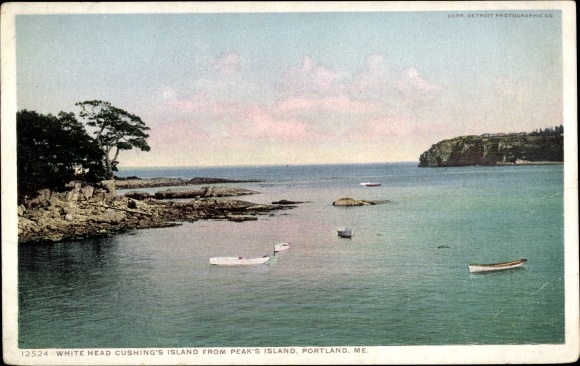 Ak Portland Maine VS, White Head Cushing Island van Peaks Island
