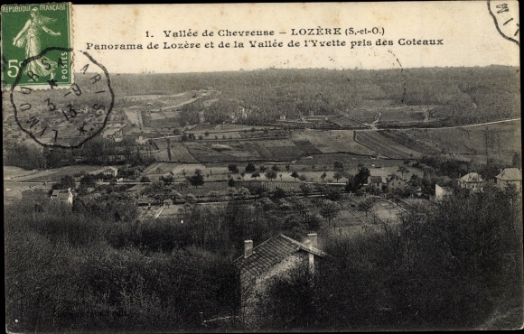 Postcard Lozere Essonne, Panorama, Yvette Valley