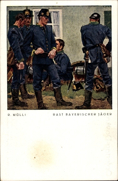 Artist PC Mülli, R., Rast Bavarian hunter