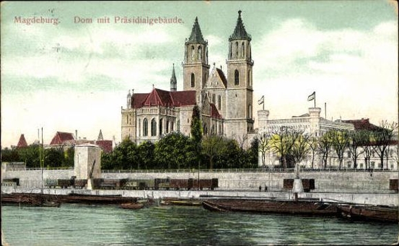 49 Ak Magdeburg Elbe, diverse Ansichten, kleinformatig