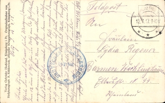 Postcard Vilnius Vilna Lithuania, train station