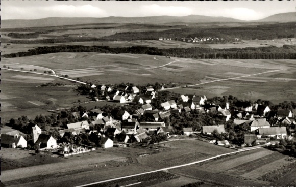 Ak Hattingen Immendingen in Baden, luchtfoto