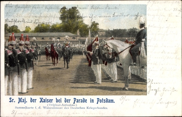 PC Potsdam in Brandenburg, Kaiser Wilhelm II at the parade