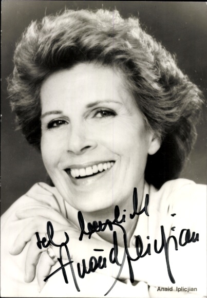 Ak Schauspielerin Anaid Iplicjian, Portrait, Autogramm