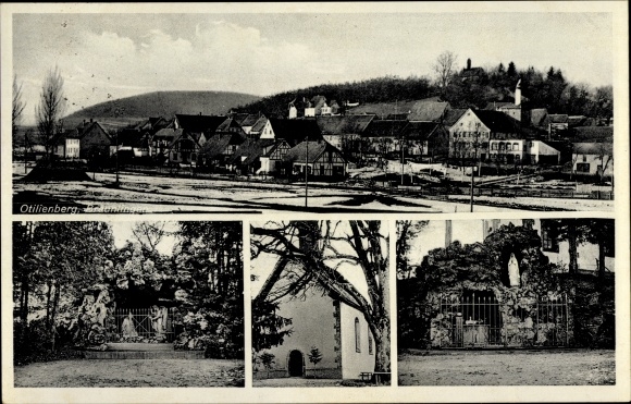 Ak Ottilienberg Bräunlingen in het Zwarte Woud van Baden, kapel, uitzicht op de stad
