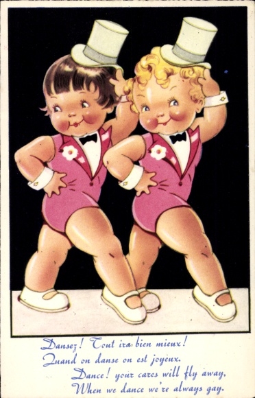 Postcard Dansez, Everything will be much better. When we dance, we are happy