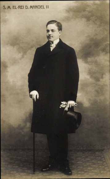 Ak, król Portugalii Manuel II, portret
