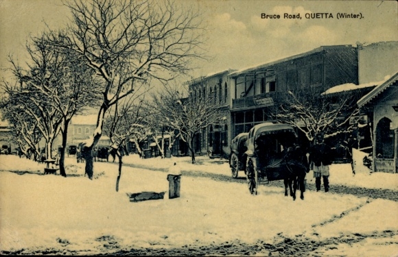 KP Quetta Pakistan, Bruce Road, zima