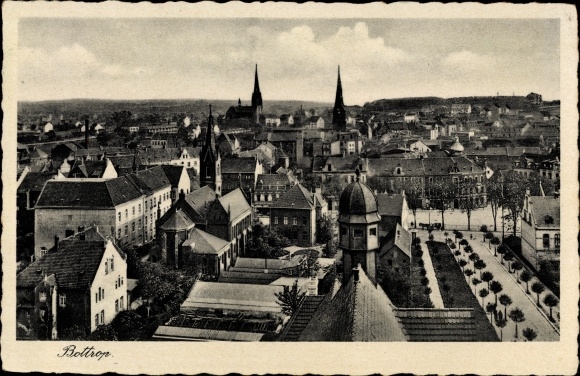 PC Bottrop in the Ruhr area, city panorama