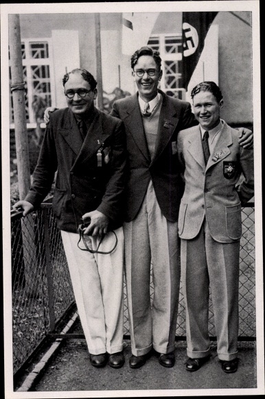 Collection picture Olympia 1936, target pistol shooting, Torsten Ullmann, Krempel, Jamonnieres