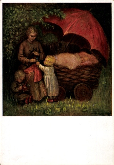 Artist Postcard Spötl, Maria, At Mother's House there is Sunshine