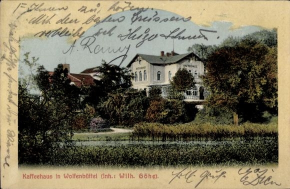 Ak Wolfenbüttel in Niedersachsen, Kaffeehaus in  Inh. Wilh. Göhe, 